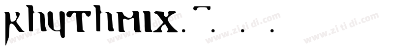 rhythmic 1字体转换